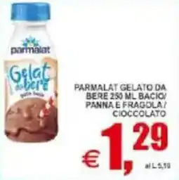 Pewex Parmalat gelato da bere bacio panna e fragola/ cioccolato offerta