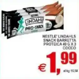 Pewex Nestle lindahls snack barretta proteica, cocco offerta