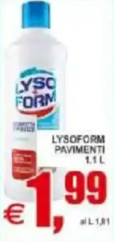 Pewex Lysoform pavimenti offerta