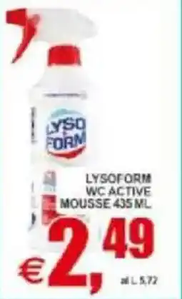 Pewex Lysoform wc active mousse offerta
