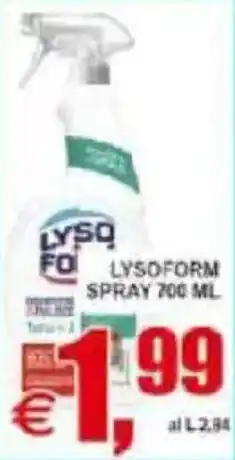 Pewex Lysoform spray offerta