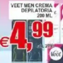 Pewex Veet men crema depilatoria offerta