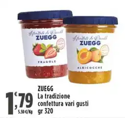 Rossotono Carrefour ZUEGG La tradizione confettura offerta