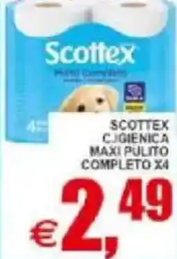 Pewex Scottex c.igienica maxi pulito completo x4 offerta