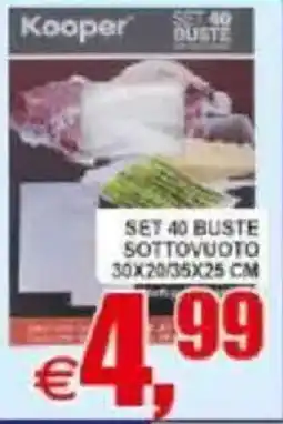 Pewex Set 40 buste sottovuoto offerta