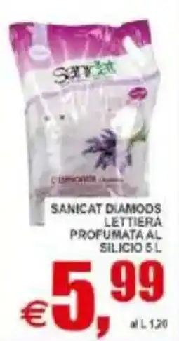 Pewex Sanicat diamods lettiera profumata al silicio offerta