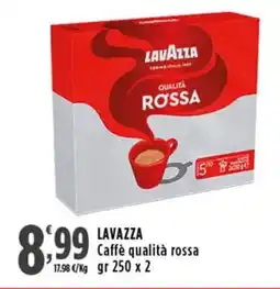 Rossotono Carrefour LAVAZZA Caffè qualità rossa offerta