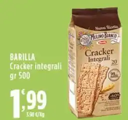 Rossotono Carrefour BARILLA Cracker integrali offerta