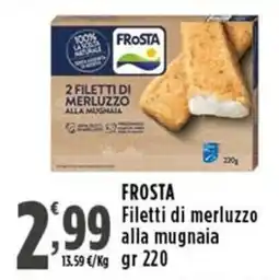 Rossotono Carrefour FROSTA Filetti di merluzzo alla mugnaia offerta