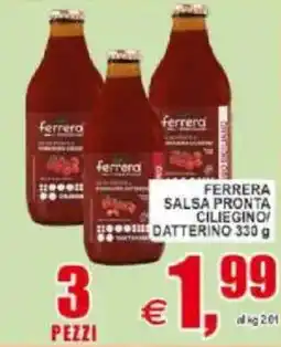 Pewex Ferrera salsa pronta ciliegino datterino offerta