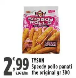 Rossotono Carrefour TYSON Speedy pollo panati the original offerta