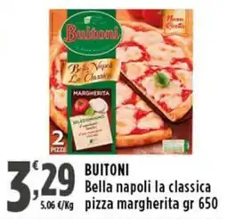 Rossotono Carrefour BUITONI Bella napoli la classica pizza margherita offerta