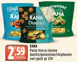 Rossotono Carrefour RANA Pasta fresca ripiena duetto/gioiaverde/sfogliavelo offerta