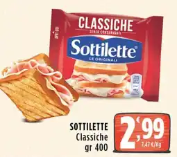 Rossotono Carrefour SOTTILETTE Classiche offerta