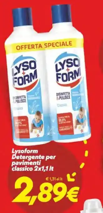 Iper Super Conveniente Lysoform Detergente per pavimenti classico offerta