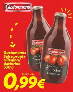 Iper Super Conveniente Gustomanno Salsa pronta ciliegino/ datterino offerta