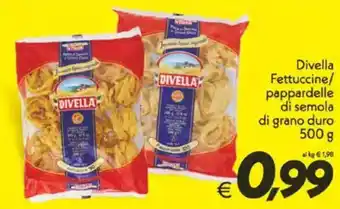 Iper Super Conveniente Divella Fettuccine/ pappardelle di semola di grano duro offerta