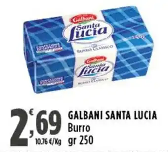 Rossotono Carrefour GALBANI SANTA LUCIA Burro offerta