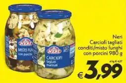 Iper Super Conveniente Neri Carciofi tagliati conditi/misto funghi con porcini offerta