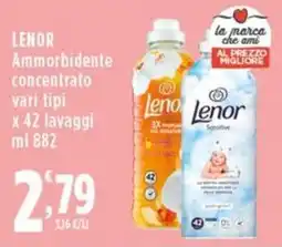 Rossotono Carrefour LENOR Ammorbidente concentrato offerta