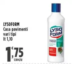 Rossotono Carrefour LYSOFORM Casa pavimenti offerta