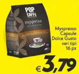 Iper Super Conveniente Myspresso Capsule Dolce Gusto offerta