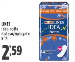 Rossotono Carrefour LINES Idea notte disteso/ripiegato offerta