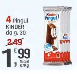 Supermercati Dok 4 Pingui KINDER offerta