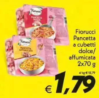 Iper Super Conveniente Fiorucci Pancetta a cubetti dolce/ affumicata offerta