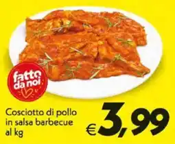 Iper Super Conveniente Cosciotto di pollo in salsa barbecue offerta