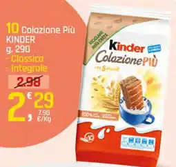 Supermercati Dok 10 Colazione Più KINDER offerta