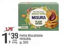Supermercati Dok Fette Biscottate MISURA offerta