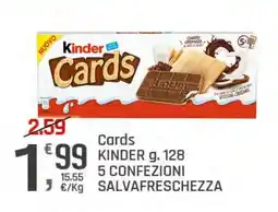 Supermercati Dok Cards KINDER offerta