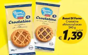 Iper Super Conveniente Buoni Di Forno Crostatina albicocca/cacao offerta