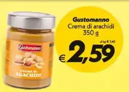 Iper Super Conveniente Gustomanno Crema di arachidi offerta