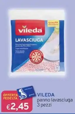 Sirene Blu VILEDA panno lavasciuga 3 pezzi offerta