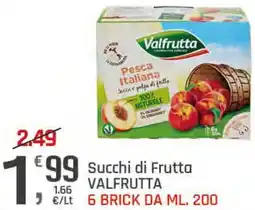 Supermercati Dok Succhi di Frutta VALFRUTTA offerta