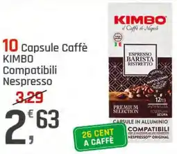 Supermercati Dok 10 Capsule Caffè KIMBO Compatibili Nespresso offerta