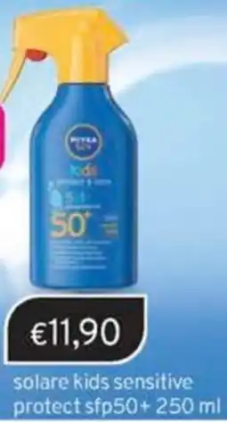 Sirene Blu NIVEA solare kids sensitive protect sfp50+ offerta
