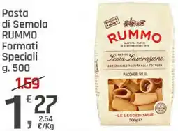 Supermercati Dok Pasta di Semola RUMMO Formati Speciali offerta