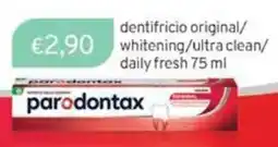 Sirene Blu parodontax dentifricio original/ whitening/ultra clean/ daily fresh offerta