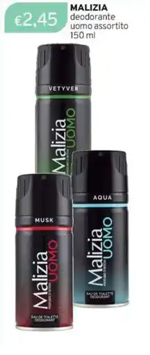 Sirene Blu MALIZIA deodorante uomo offerta