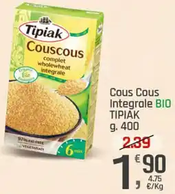 Supermercati Dok Cous Cous Integrale BIO TIPIAK offerta