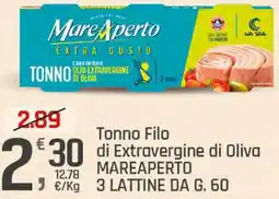 Supermercati Dok Tonno Filo di Extravergine di Oliva MAREAPERTO offerta