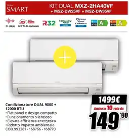 MediaWorld OLIMPIA SPLENDID Condizionatore DUAL 9000 + 12000 BTU offerta