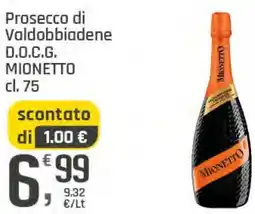 Supermercati Dok Prosecco di Valdobbiadene D.O.C.G. MIONETTO offerta