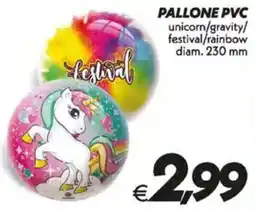 Iper Super Conveniente Pallone pvc unicorn/gravity/ festival/rainbow offerta