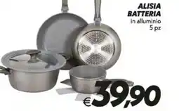 Iper Super Conveniente Alisia batteria in alluminio offerta