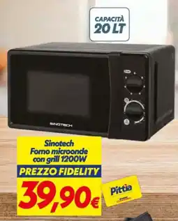 Iper Super Conveniente Sinotech Fomo microonde con grill 1200W offerta