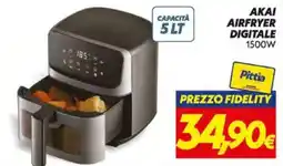 Iper Super Conveniente Ακαι airfryer digitale 1500W offerta